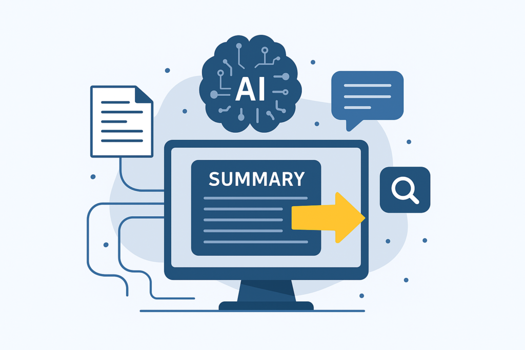 کاربرد خلاصه کردن متن