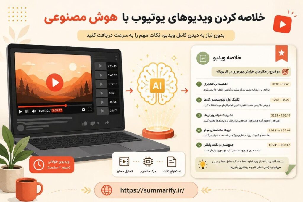 خلاصه ویدیو با هوش مصنوعی